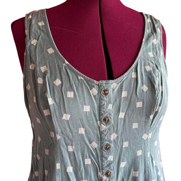 Womens Top Size 2XL Tank Adjustable Back Floral Structure Business Casual Summer - Picture 2 of 8